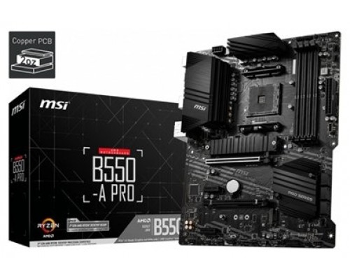 MSI B550-A PRO placa base AMD B550 Zócalo AM4 ATX
