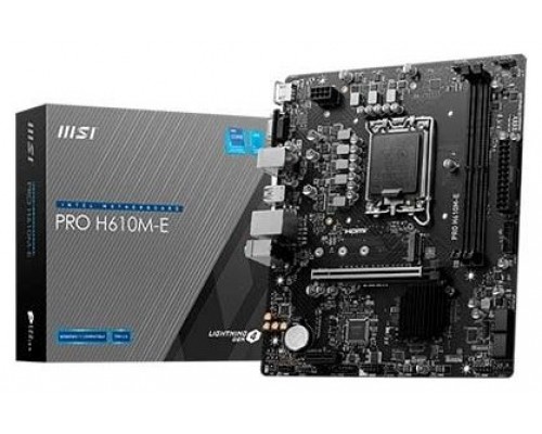 PLACA BASE MSI PRO H610M-E 1700 MATX 2XDDR5