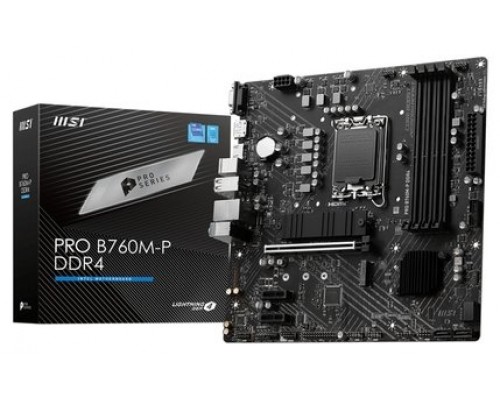 MSI PRO B760M-P DDR4 placa base Intel B760 LGA 1700 micro ATX