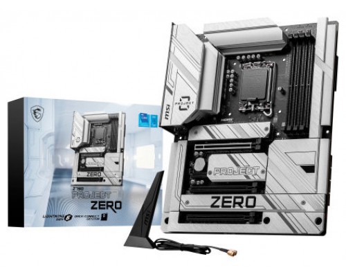 PLACA MSI Z790 PROJECT ZERO,BTF,INTEL,1700,Z790,4DDR5 UDIMM,256GB,HDMI+DP,6SATA3/6G+4M.2,9USB3.2,2.5GB+WIFI7+BT5.4,ATX