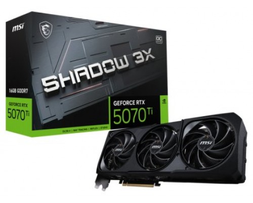 MSI GeForce RTX 5070 Ti 16G SHADOW 3X OC NVIDIA 16 GB GDDR7