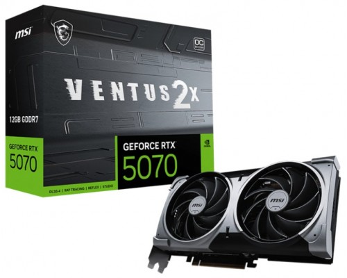 MSI GeForce RTX 5070 12G VENTUS 2X OC NVIDIA 12 GB GDDR7