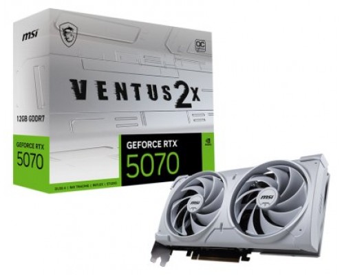 MSI GeForce RTX5070 VENTUS 2X OC White NVIDIA GeForce RTX 5070 12 GB GDDR7