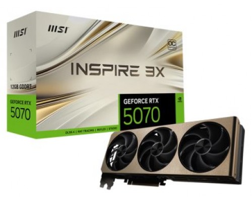 MSI GeForce RTX 5070 12G INSPIRE 3X OC NVIDIA 12 GB GDDR7