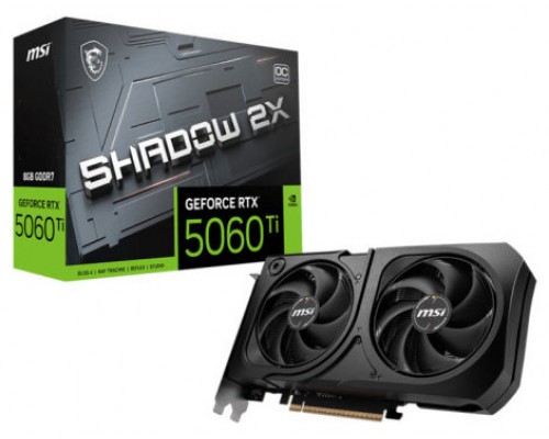 VGA MSI RTX 5060 TI 8G SHADOW 2X OC PLUS (BULK),NV,RTX5060TI,8GB
