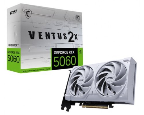 MSI GeForce RTX 5060 8G VENTUS 2X OC WHITE NVIDIA 8 GB GDDR7