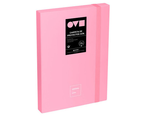 CAJA DE PROYECTOS 3CM EN POLYFOAM UNEQUAL MINIMAL ROSA GRAFOPLAS 91271053 (Espera 4 dias)