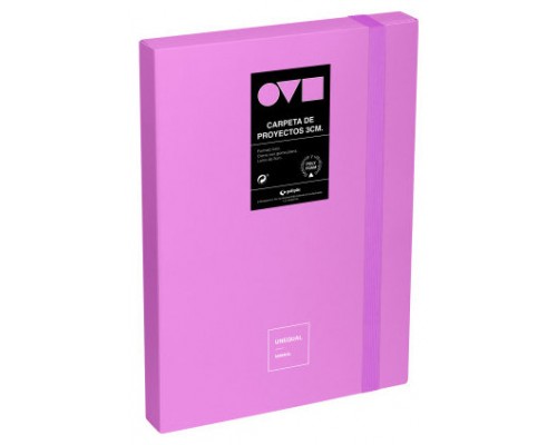 CAJA DE PROYECTOS 3CM EN POLYFOAM UNEQUAL MINIMAL LAVANDA GRAFOPLAS 91271069 (Espera 4 dias)