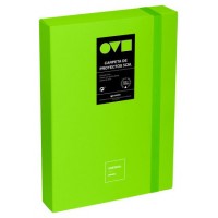 CAJA DE PROYECTOS 5CM EN POLYFOAM UNEQUAL MINIMAL VERDE GRAFOPLAS 91271221