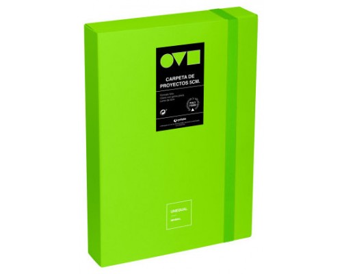 CAJA DE PROYECTOS 5CM EN POLYFOAM UNEQUAL MINIMAL VERDE GRAFOPLAS 91271221