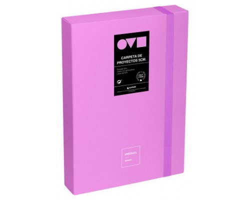 CAJA DE PROYECTOS 5CM EN POLYFOAM UNEQUAL MINIMAL LAVANDA GRAFOPLAS 91271269