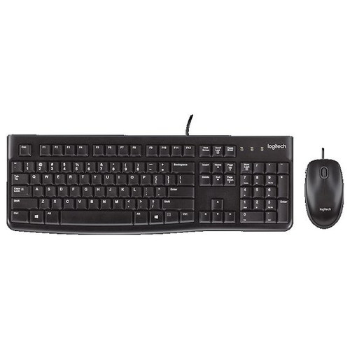 TECLADO Y MOUSE LOGITECH MK120 FRANCES CON CABLE USB
