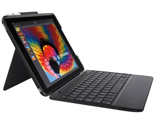 LOGITECH FUNDA CON TECLADO SLIM Gris para iPad 24.6 cm (9.7")