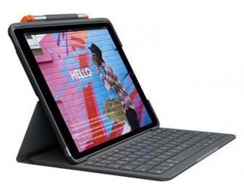 Funda con teclado logitech slim folio