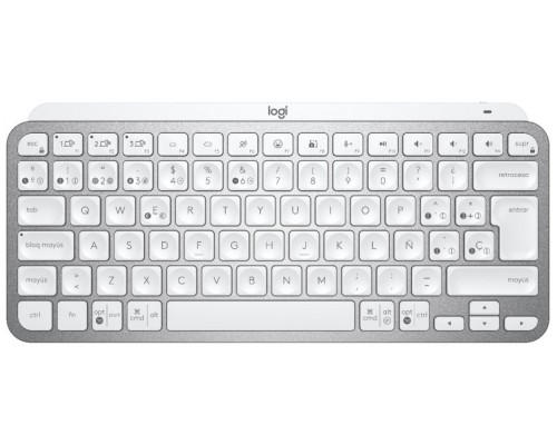 Teclado logitech mx keys gris palido