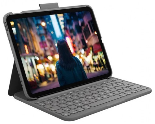 Funda logitech slim folio con teclado