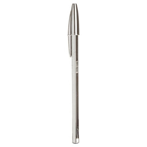 BOLIGRAFO CRISTAL CELEBRATE TRAZO 0,4 MM. COLOR PLATA BIC 921339