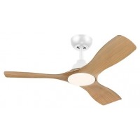 PHILIPS Ventilador Olas Blanco/Madera 28 W (ventilador) +24 W (luz)
