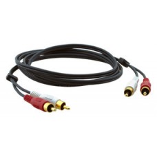 Kramer Electronics 2xRCA, M/M, 1.8m cable de audio 1,8 m RCA Negro