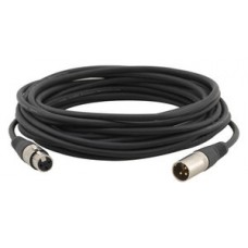 Kramer Electronics C-XLQM/XLQF-15 cable de audio 4,6 m XLR (3-pin) Negro