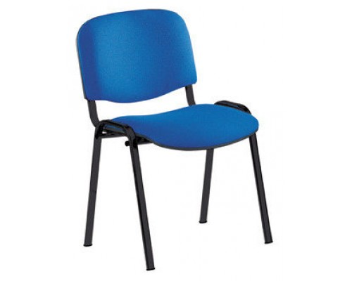 SILLA CONFIDENTE ESTRUCTURA DE TUBO METÁLICO RESPALDO Y ASIENTO TAPIZADOS COLOR AZUL ROCADA 965/3 (Espera 4 dias)