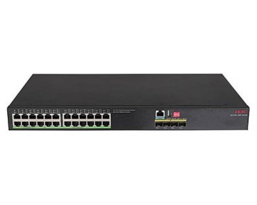 H3C - (9801A2DK) - H3C IE4320-28S-HPWR L2 INDUSTRIAL ETHERNET SWITCH WITH 8*10/100/1000BASE-T POE++ PORTS,16*10/100/1000BASE-T POE+ PORTS AND 4*1G/10GBASE-X SFP PLUS PORTS,WITHOUT POWER SUPPLIES