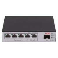 H3C LS-1600V2-6P-HPWR-GL switch Gestionado L2 Gigabit Ethernet (10/100/1000) Energía sobre Ethernet (PoE) Gris, Negro