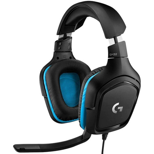 LOGITECH G432 NEGRO / AURICULARES CON CABLE Y MICRÓFONO PARA GAMING-M011 LOGITECH G432 NEGRO / AURICULARES CON CABLE Y MICRÓFONO PARA GAMING