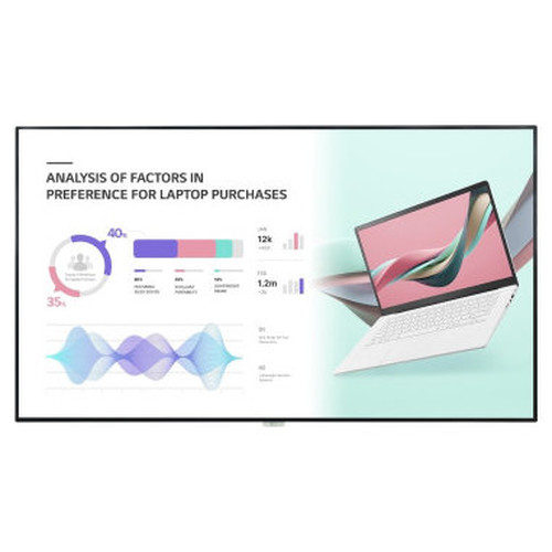 LG 98UH5J-H pantalla de se&ntilde;alizaci&oacute;n Pantalla plana para se&ntilde;alizaci&oacute;n digital 2,49 m (98") LCD Wifi 500 cd / m&sup2; 4K Ultra HD Negro Web OS 24/7 (Espera 4 dias)