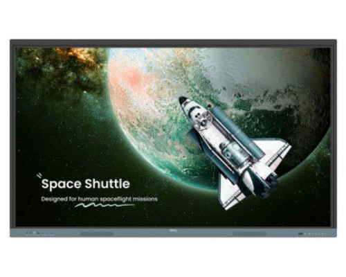 BENQAV PANTALLA INTERACTIVA RE7504 (9H.F9FTK.DE6) 75" EDLA WITH ANDROID 13 8GB / 64GB UHD 3840 × 2160 PIXELS 20W X2 SPEAKER CLASSROOMCARE EYE-CARE: AG, LBL(HW), FF USB-C 3.0 X1 (PD 65 W) + 2.0 X1 NO BUIT-IN WIFI & NFC LOG IN
