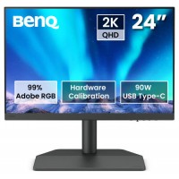 MONITOR PARA FOTOGRAFOS BENQ SW242Q 24.1” IPS,2K, 2560 X 1600, 16:10, 99% ADOBE RGB, 98% P3, CALIBRACIÓN, USB-C 90W, TÜV, LUT 3D 16 BITS, HDR10.