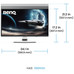 MONITOR BENQ EX271UZ (9H.LP2LA.TBE) 26,5” 3840x2160 OLED 240HZ, USB-C-MR124 MONITOR BENQ EX271UZ (9H.LP2LA.TBE) 26,5” 3840x2160 OLED 240HZ, USB-C