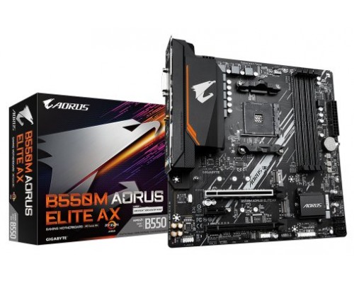 GIGABYTE B550M AORUS ELITE AX placa base AMD B550 Zócalo AM4 micro ATX