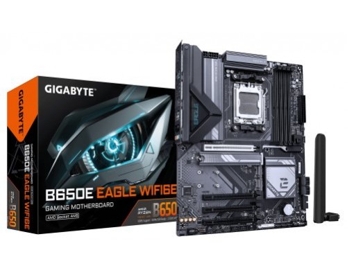 PLACA GIGABYTE B650E EAGLE WF6E,AMD,AM5,B650E,4DDR5,256GB,HDMI+DP,4SATA3+3M.2,GBLAN+WIFI6E+BT5.3,4USB3.2+2TYPE-C,ATX