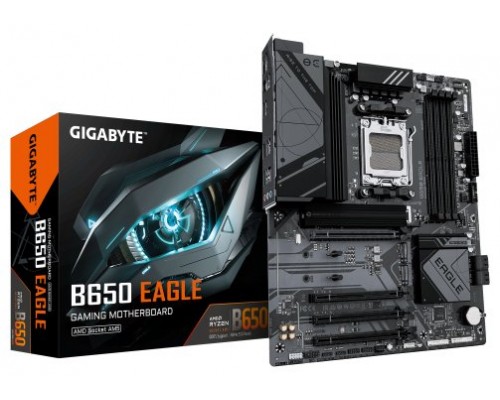 PLACA GIGABYTE B650 EAGLE,AMD,AM5,B650,4DDR5,256GB,HDMI+DP,4SATA3+3M.2,GBLAN,4USB3.2+2TYPE-C,ATX