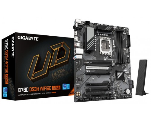 PLACA BASE GIGABYTE B760 DS3H  WIF6E GEN5 1700 AX ATX 4XDDR5-DI21 PLACA BASE GIGABYTE B760 DS3H  WIF6E GEN5 1700 AX ATX 4XDDR5