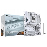GIGABYTE B850 EAGLE WIFI7 ICE Placa base - Procesadores AMD Ryzen serie 9000, VRM digital de 8+2+2 fases, hasta 8200 MHz DDR5 (O.C.), 1x M.2 PCIe 5.0 + 2x M.2 PCIe 4.0, Wi-Fi 7, LAN 2.5 GbE, USB 3.2 Gen 2