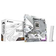 GIGABYTE B850M AORUS ELITE WIFI6E ICE Placa Base - Procesadores AMD Ryzen Serie 9000, 12+2+1 fases VRM digitales, hasta 8200MHz DDR5 (OC), 1xPCIe 5.0 + 1xPCIe 4.0 M.2, LAN 2.5, WIFI 7, USB 3.2 Gen 2