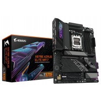 GIGABYTE Placa base X870E A ELITE WIFI7 - Compatible con CPUs AMD Ryzen 9000, VRM digital de 16+2+2 fases, hasta 8000MHz DDR5 (OC), 4xPCIe 5.0 + 4xM.2, Wi-Fi 7, LAN 2.5GbE, USB 3.2 Gen 2x2