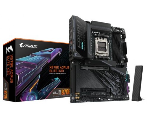 PLACA GIGABYTE X870 AORUS ELITE X,AMD,AM5,X870,4DDR5,256GB,1HDMI+2USB4,2SATA6+2M.2,5GBLAN+WIFI7+BT5.4,10USB3.2,ATX-MR51 PLACA GIGABYTE X870 AORUS ELITE X,AMD,AM5,X870,4DDR5,256GB,1HDMI+2USB4,2SATA6+2M.2,5GBLAN+WIFI7+BT5.4,10USB3.2,ATX