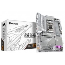 GIGABYTE Placa base X870 A ELITE WF7 ICE - Compatible con CPUs AMD Ryzen 9000, VRM digital de 16+2+2 fases, hasta 8000MHz DDR5 (OC), 4xPCIe 5.0 + 4xM.2, Wi-Fi 7, LAN 2.5GbE, USB 3.2 Gen 2x2