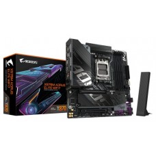 GIGABYTE X870M AORUS ELITE WIFI7 Placa Base &ndash; Compatible con procesadores AMD Ryzen 9000, VRM digital de 14+2+2 fases, hasta 8200 MHz DDR5 (OC), 1 x PCIe 5.0 + 1 x PCIe 4.0, Wi-Fi 7, LAN 2.5 GbE, USB 4