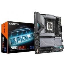 GIGABYTE Z890 EAGLE Placa Base - Compatible con CPUs Intel Core Ultra (Serie 2), VRM de 14+1+2 fases, hasta 8800MHz DDR5 (OC), 1x PCIe 5.0 M.2 + 3x PCIe 4.0 M.2, LAN de 2,5GbE, USB4