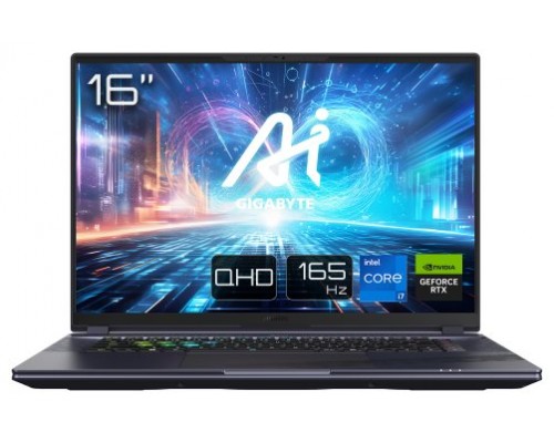 GIGABYTE AORUS 16X ASG 2024 - 16 pulgadas, 165Hz QHD, Intel Core i7-14650HX, NVIDIA GeForce RTX 4070 GPU, 16GB DDR5 5600MHz, 1x 1TB Gen4 SSD, Windows 11 Home, 2 a&ntilde;os de garant&iacute;a, Dolby Atmos, AORUS 16X ASG-53FRC54SH