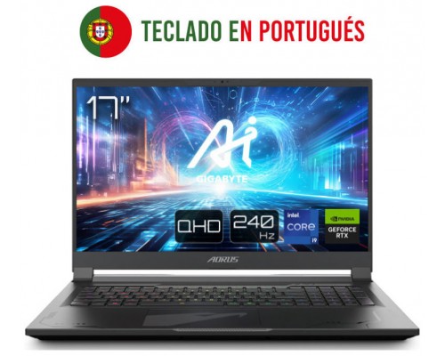 Portatil gigabyte 17x azg - 65pt665sh i9 - 14900hx 32gb