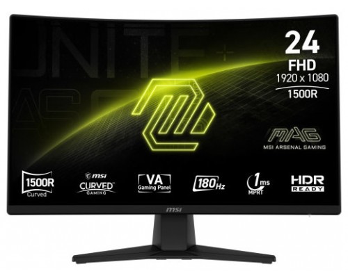 MSI MAG 242C pantalla para PC 59,9 cm (23.6") 1920 x 1080 Pixeles Full HD LCD Negro