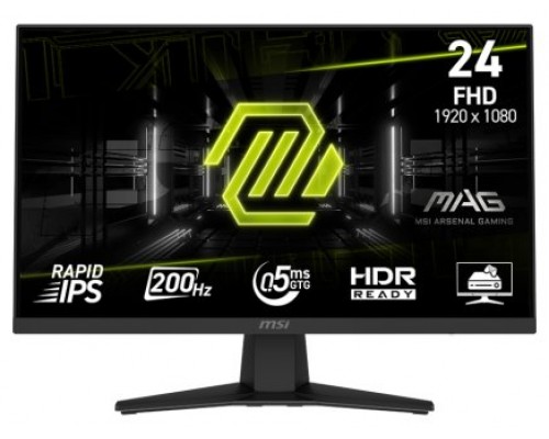 MSI MONITOR MAG 244F. 23.8" RAPID IPS FLAT. 1920X1080. 200HZ