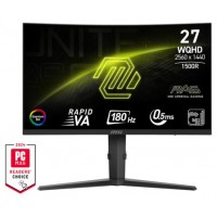 MSI MONITOR MAG 275CQRF QD E2. 27". CURVO 1500R. 2560X1440. 180HZ. NEGRO