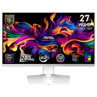 MSI MAG 272QPW QD-OLED X28 pantalla para PC 67,3 cm (26.5") 2560 x 1440 Pixeles Wide Quad HD Blanco-80MR MSI MAG 272QPW QD-OLED X28 pantalla para PC 67,3 cm (26.5") 2560 x 1440 Pixeles Wide Quad HD Blanco