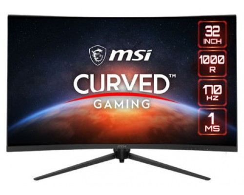 MSI MONITOR G321CQP E2. 31.5" (80 CM). CURVO 1000R. VA. 2560X1440 (WQHD). 170HZ. NEGRO.